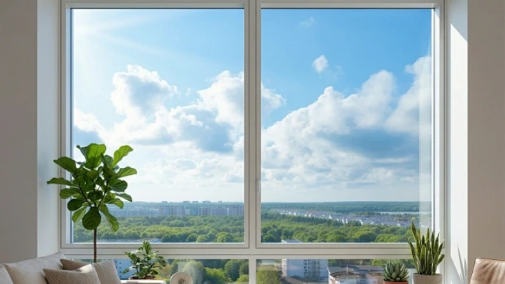 The window and the street outside